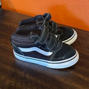 Vans Kids Black and White Sneakers
